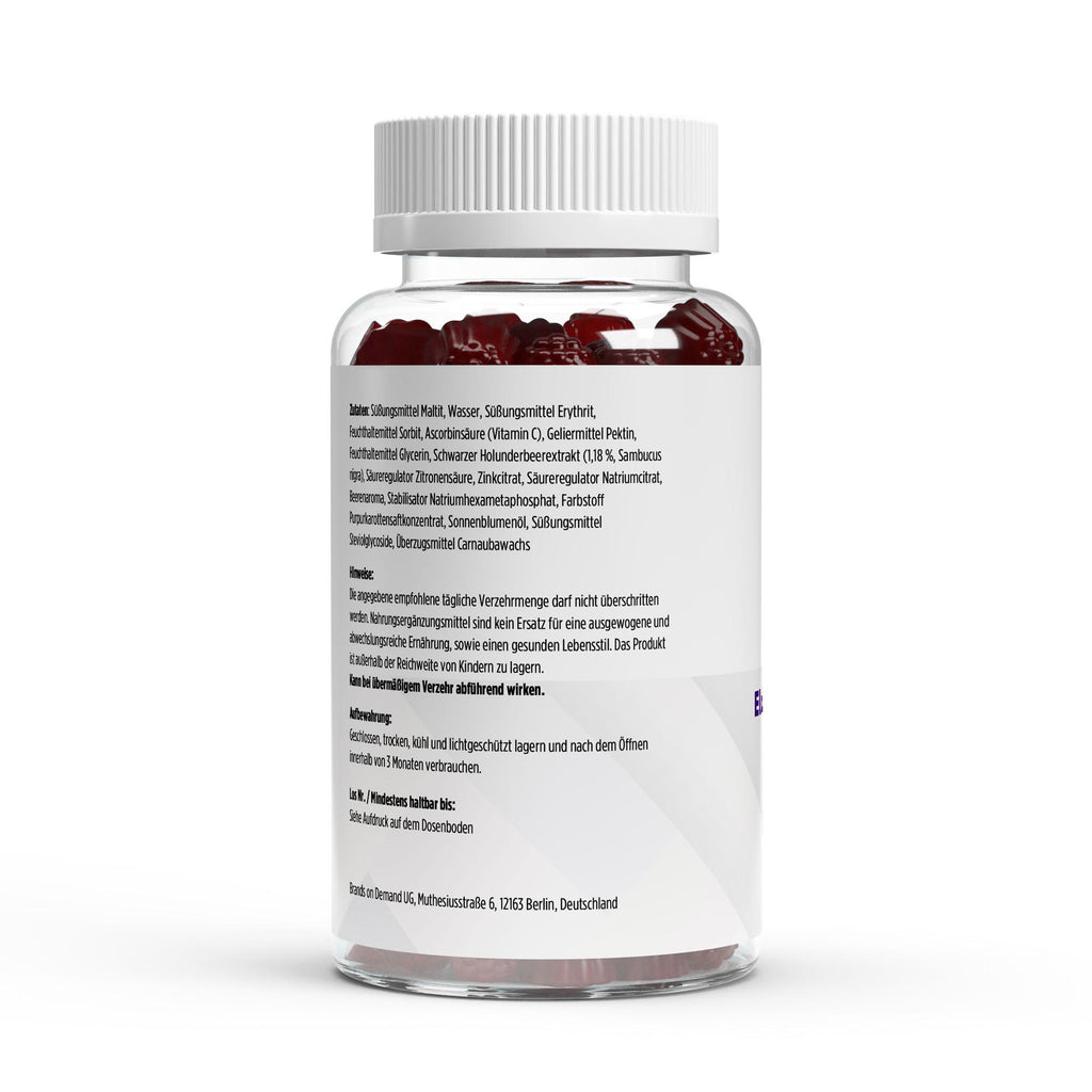 Elderberry + Vitamin C + Zink Gummies - 60 Stk.
